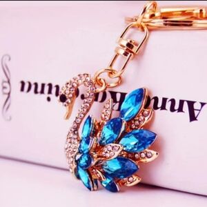 Blue Swan Bag Charm/Keychain